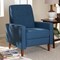 Baxton Studio Mathias Mid-century Modern Blue Upholstered Lounge Chair 143-8134 - alternate 3